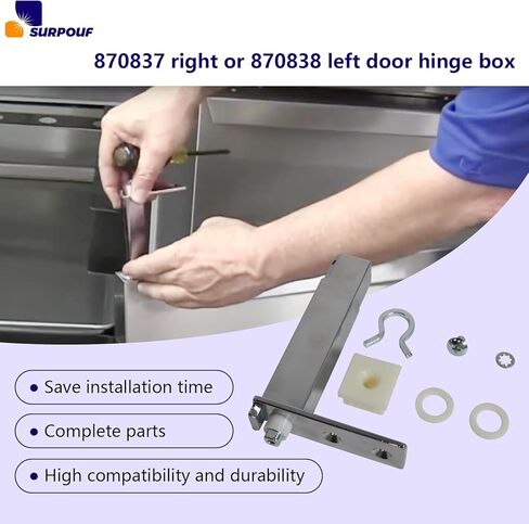 2Pack TOP Door Hinge Cartridge Fits for True Both (870837 Right & 870838 Left Side) in Saudi Arabia