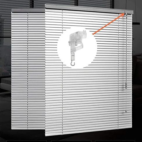 Transparent 2 pcs 2 inch Heavy Duty Low Profile Wand Tilter for 5.08cm Hexagon Shaped Gear Hook Connection and Low Rail Horizontal Wood Faux Wood Blinds Square Gear/Hook Connection in Saudi Arabia