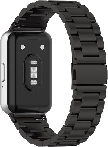 متوافق مع حزام Samsung Galaxy Fit 3 المعدني للنساء والرجال، وأشرطة بديلة معدنية صلبة من الفولاذ المقاوم للصدأ in Kuwait