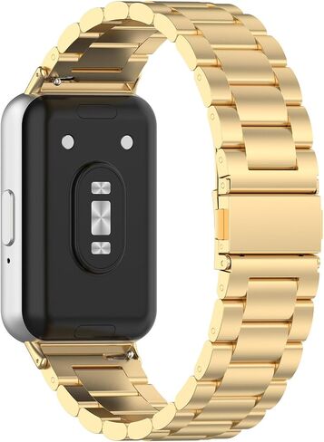 compatible with Samsung Galaxy Fit 3 Band metal for women men,Solid Stainless Steel metal replacement straps in Saudi Arabia