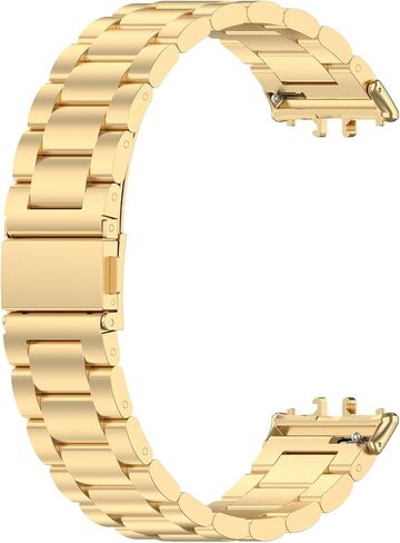 compatible with Samsung Galaxy Fit 3 Band metal for women men,Solid Stainless Steel metal replacement straps in Saudi Arabia