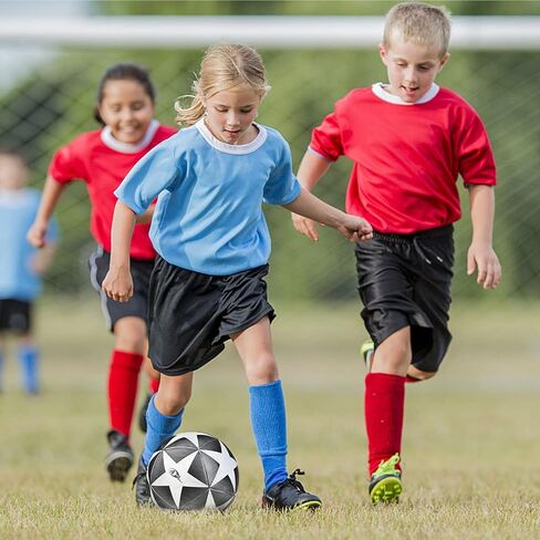 Sports Soccer Ball, Size 4 Traditional Soccer Balls for Toddler Youth Kid Adult Training Outdoor Backyard (Not Included Pump) in Saudi Arabia
