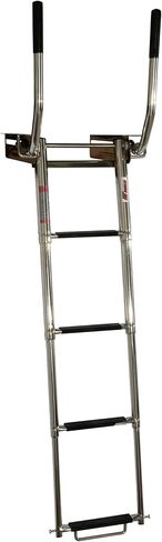 Extreme Max 3006.8804 Undermount Telescoping Pontoon, Dock, and Swim Raft Ladder with Hidden Handle and Rubber Grips - 4-Step in Saudi Arabia