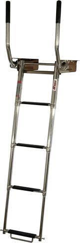 Extreme Max 3006.8804 Undermount Telescoping Pontoon, Dock, and Swim Raft Ladder with Hidden Handle and Rubber Grips - 4-Step in Saudi Arabia