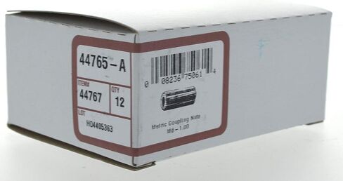 Hillman 44767 M6-1.00 Metric Hex Coupling Nut, 12-Pack,Zinc in Saudi Arabia