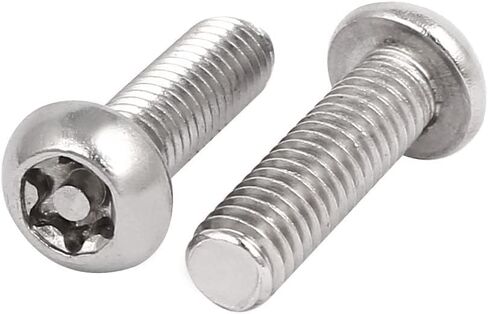 Stainless Steel Button Head Screws Torx Machine Screws M5 Sheet Metal Screws Security Silver Screws Anti-Theft Tamper Proof. (M5*50mm * 25pcs) in Kuwait