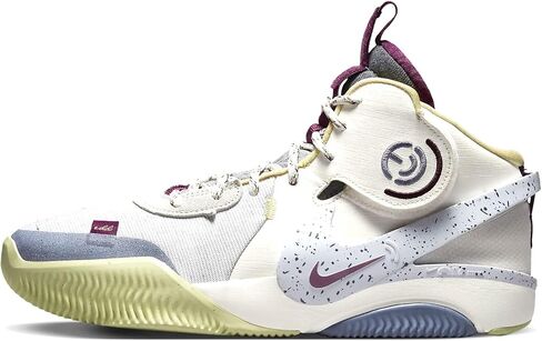 أحذية كرة السلة Nike Air Deldon Deldon Designs للرجال (Phantom/Zinnia/Sangria، us_Footwear_Size_System، للبالغين، الرجال، رقمي، متوسط، رقمي_10_Point_5) in Saudi Arabia