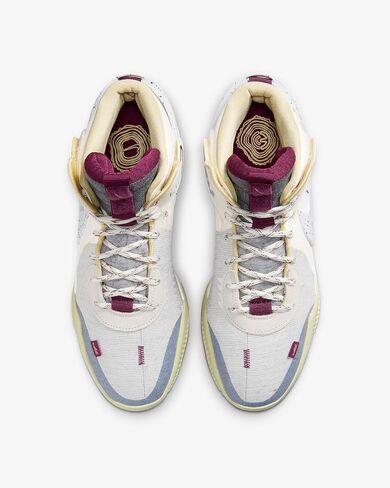 أحذية كرة السلة Nike Air Deldon Deldon Designs للرجال (Phantom/Zinnia/Sangria، us_Footwear_Size_System، للبالغين، الرجال، رقمي، متوسط، رقمي_10_Point_5) in Saudi Arabia