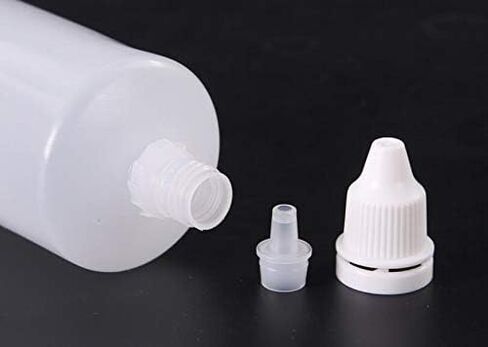 100 مللي زجاجات بلاستيكية صغيرة لقطرة الفم 10 قطعة زجاجات قطارة فارغة قابلة للعصر قطارة سائلة للعين مع أغطية in Kuwait