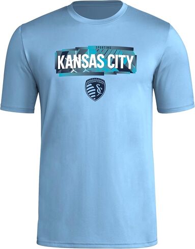 adidas Men's Sporting Kansas City Short Sleeve Pre-Game T-Shirt in Saudi Arabia
