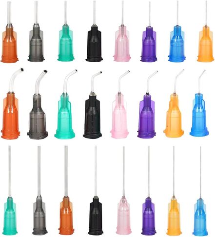112 Pcs Blunt dot adhesive head with Luer Lock, Elbow and Straight distribution head, Industrial Liquid Dispenser, for Oil Glue Applicator and In filling (Blend 1) in Saudi Arabia