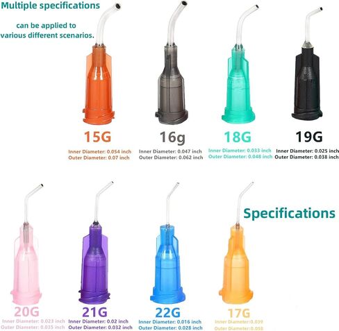 112 Pcs Blunt dot adhesive head with Luer Lock, Elbow and Straight distribution head, Industrial Liquid Dispenser, for Oil Glue Applicator and In filling (Blend 1) in Saudi Arabia