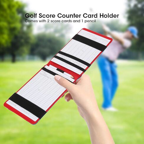 Golf Score Counter Keeper Card Holder Gift Sports Accessories with Pencil in Saudi Arabia