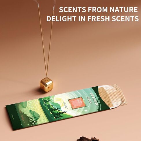 HuaCense Oud Floral Incense Sticks - 90 Sticks - Natural Serene Incense Smokeless Insence-Sticks Slow Burn for Meditation Spiritual Practices - Serene Seaside in Saudi Arabia