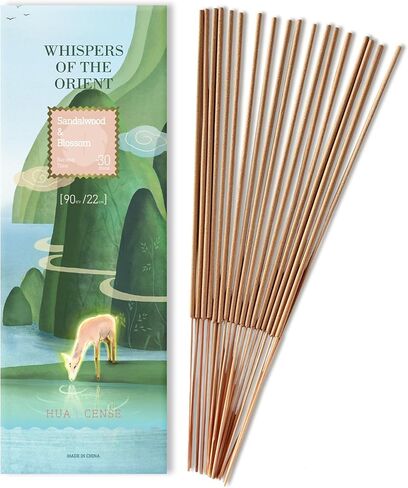 HuaCense Oud Floral Incense Sticks - 90 Sticks - Natural Serene Incense Smokeless Insence-Sticks Slow Burn for Meditation Spiritual Practices - Serene Seaside in Saudi Arabia