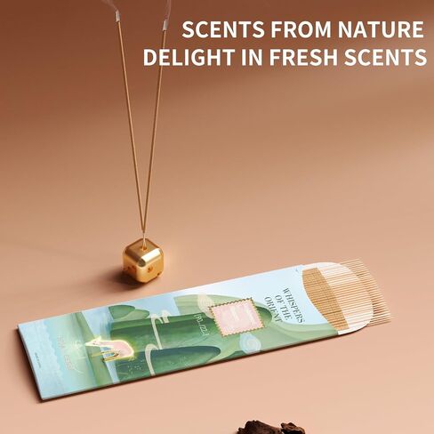 HuaCense Oud Floral Incense Sticks - 90 Sticks - Natural Serene Incense Smokeless Insence-Sticks Slow Burn for Meditation Spiritual Practices - Serene Seaside in Saudi Arabia