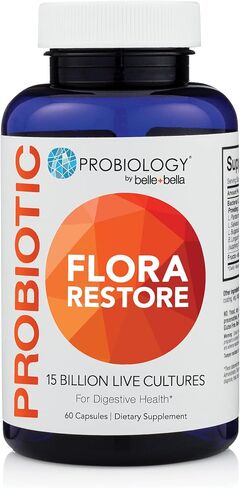 Probiology Daily Probiotic for Digestive Gut Health Immune Support 60ct | Dual Action Prebiotic + Probiotic | 15 Billion CFU | Vegan | Gluten Free | Non Dairy | Alt to Gummies or Yogurt in Saudi Arabia
