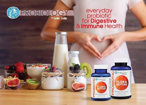 Probiology Daily Probiotic for Digestive Gut Health Immune Support 60ct | Dual Action Prebiotic + Probiotic | 15 Billion CFU | Vegan | Gluten Free | Non Dairy | Alt to Gummies or Yogurt in Saudi Arabia