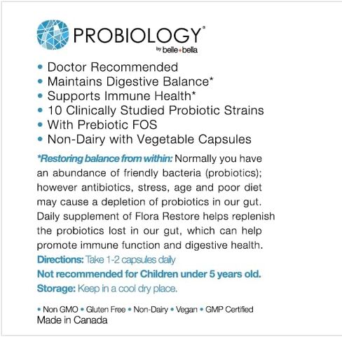 Probiology Daily Probiotic for Digestive Gut Health Immune Support 60ct | Dual Action Prebiotic + Probiotic | 15 Billion CFU | Vegan | Gluten Free | Non Dairy | Alt to Gummies or Yogurt in Saudi Arabia