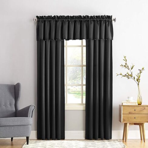 Sun Zero Barrow Energy Efficient Rod Pocket Curtain Single Panel in Saudi Arabia