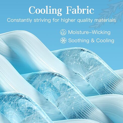 2 Pack Cooling Eye Mask for Sleeping, Innovative Cooling Fabric Sleep Mask, Adjustable Large Size Eye Cover, No Gel, No Eye Cups, Cool Sleeping Masks for Insomnia (Black Grey & Khaki) in Saudi Arabia
