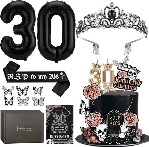الموت لزينة العشرينات من عمري، هدايا عيد الميلاد الثلاثين من TSVATE لها، وشاح عيد الميلاد الثلاثين، تاج تاج عيد الميلاد الثلاثين، 30 شمعة عيد ميلاد، أعلى كعكة عيد الميلاد الثلاثين، بطاقة عيد الميلاد الثلاثين، بالونات عيد الميلاد الثلاثين in Kuwait
