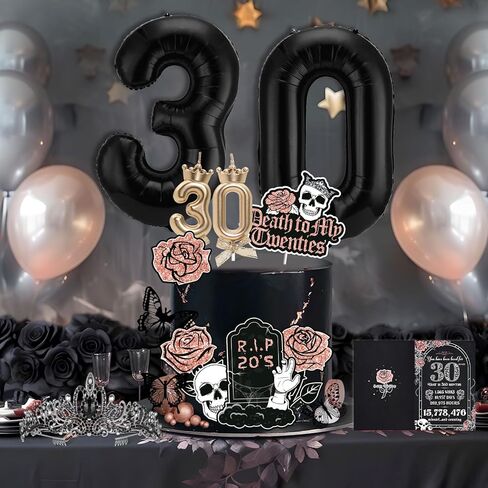 الموت لزينة العشرينات من عمري، هدايا عيد الميلاد الثلاثين من TSVATE لها، وشاح عيد الميلاد الثلاثين، تاج تاج عيد الميلاد الثلاثين، 30 شمعة عيد ميلاد، أعلى كعكة عيد الميلاد الثلاثين، بطاقة عيد الميلاد الثلاثين، بالونات عيد الميلاد الثلاثين in Kuwait