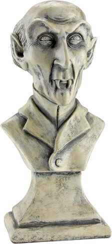 تمثال نصفي لديكور الهالوين من Design Toscano Nosferatu Vampire، مقاس 27.94 سم، لمسة نهائية من الحجر العاجي العتيق in Saudi Arabia