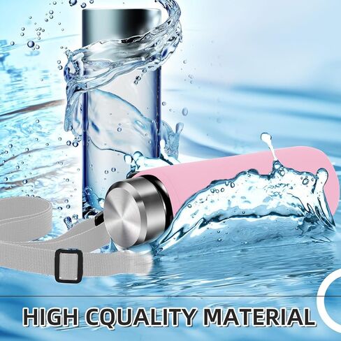 قطعتان من حقيبة زجاجات مياه الهيدروجين، غطاء زجاجة مياه معزول متوافق مع حقيبة زجاجات مياه الهيدروجين سعة 420 مل مع حزام كتف للمشي لمسافات طويلة (زجاجة مياه غير متضمنة) in Kuwait