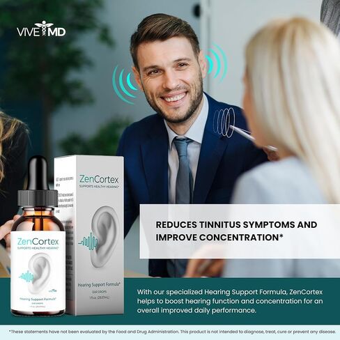 ZenCortex لطنين الأذن، ZenCortex طنين الإغاثة لقطرات الأذن الرنين، ZenCortex 24 لطنين الأذن، ZenCortex Ear Drops أقصى قوة، Zen Cortex علاج طنين قطرات المراجعات (3 عبوات) in Saudi Arabia