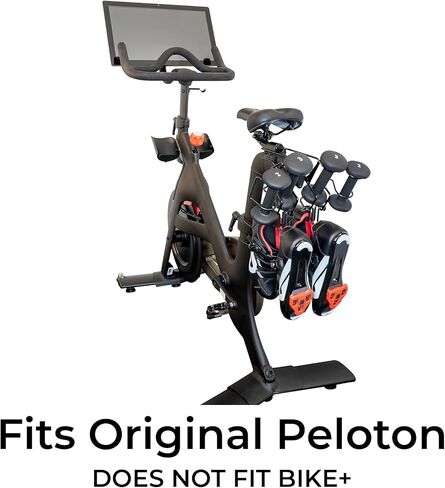 حامل الوزن الثانوي لدراجة Peloton - لا يناسب الدراجة+ - حامل أثقال معدني إضافي - أضف مجموعة ثانية من الدمبل - رائع للأزواج (عبوتان) in Kuwait