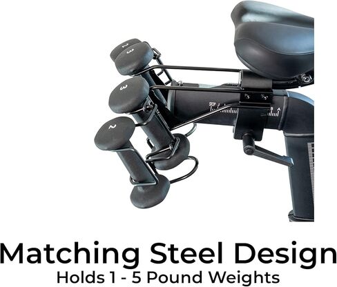 حامل الوزن الثانوي لدراجة Peloton - لا يناسب الدراجة+ - حامل أثقال معدني إضافي - أضف مجموعة ثانية من الدمبل - رائع للأزواج (عبوتان) in Kuwait