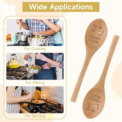 3PCS Chili Cook Off، جوائز ملعقة خشبية مقاس 8 بوصة، أواني طبخ خشبية منقوشة مخصصة، ملاعق خشبية منقوشة بالليزر لحفلة عرض Chili Cook Off in Saudi Arabia