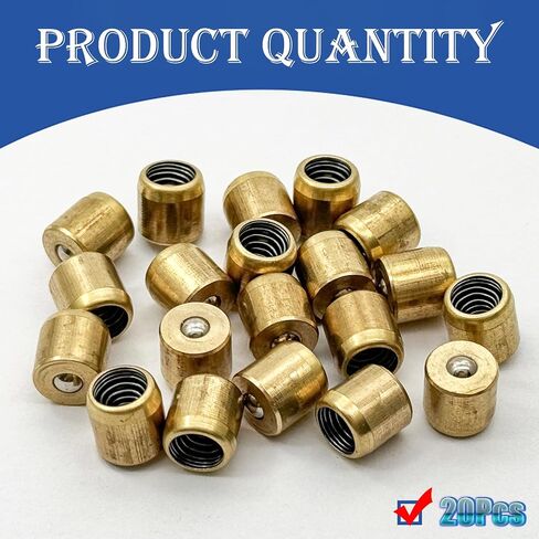 6x6mm Brass Push Button Grease Oil Cup,Brass Push Button Flange Grease Oil Cup,Ball Oiler for Ball Oiler Nipple Hit Miss Engine Motor Lathe Mill(20Pcs) in Saudi Arabia