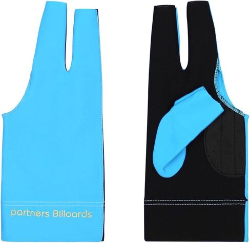 Scott Edward Billiard Gloves 4pcs Open Fingers Billiards Glove 3 Fingers Shooters Snooker Pool Cue Gloves Spandex Lycra for Left Hand, Sizes for Men Women Black/Grey/Red/Blue in Saudi Arabia
