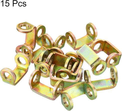 patikil m10x1mm جولة اقتران الجوز، 15 حزمة 30mm الخيوط أنبوب موصل الأنابيب تمديد برغي قضيب مسمار تمديد الأجهزة للثريا ضوء السقف DIY in Saudi Arabia