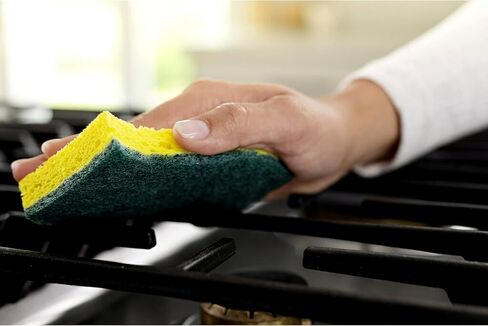 Scotch-Brite Heavy Duty Scrub Sponges, Sponges for Cleaning Kitchen and Household, Heavy Duty Sponges Safe for Non-Coated Cookware, 9 Scrubbing Sponges in Kuwait