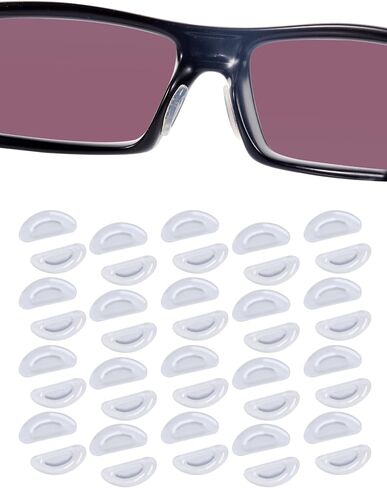 20 Pairs مخدات أنف للنظارة لينة سيليكون لاصق المضادة للانزلاق نظارات رقيقة مخدات أنف للنظارة عصا على للنظارات النظارات الشمسية in Kuwait