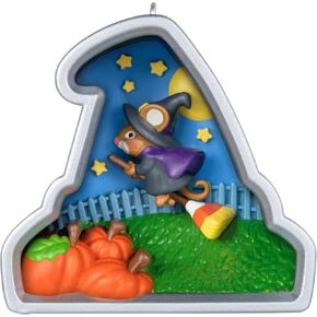 Hallmark Keepsake Halloween Ornament, Spirited Pumpkin With Light and Sound, Halloween Gifts