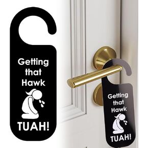 الحصول على هذا هوك تواه هوك تواه الباب شماعات هوك توش شماعات ديكور مضحك معلقة لافتة للباب مضحك مقبض الباب شماعات يبصقون على ذلك ثانغ 1 قطعة in Kuwait