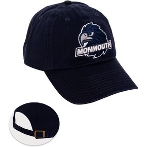Desert Cactus Monmouth University Baseball Hat Hawks Brimmed Embroirderd Cap Adjustable Cloth Strap Adult (Style A) Blue