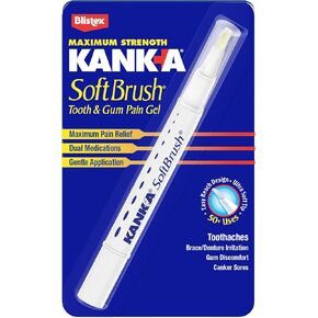 Kank-A Soft Brush Tooth & Gum Pain Gel - 0.07 oz, Pack of 2