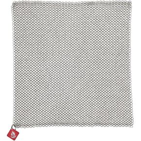 Knapp Made Chainmail Dishcloth 7"x5" - Replace Your Dirty Sponge - All Purpose Kitchenware, Pots & Pans Cleaner - Lasts a Lifetime