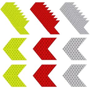 Reflective Stickers, Safety Highly Reflective Tape 30PCS High Visibility Reflective Stickers Tape Waterproof Warning Safety Bicycle Reflectors Tape for Car Motorcycle Bike Helmet Stickers