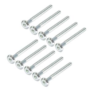 uxcell M6x70mm Furniture Bolts Hex Socket Screws 50mm Thread Length Zinc Plated 10pcs