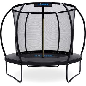Pumpkin Trampoline with Basketball Hoop & Inner Enclosure - Safe, Durable,Family Fun - Heavy Duty Galvanized Springs - Waterproof Padding - Stable Base - Outdoor Backyard Style