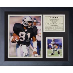 Legends Never Die "Tim Brown Raiders Framed Photo Collage, 11 x 14-Inch, (11627U)