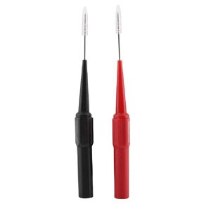Walfront Multimeter Test Tool Probes Electrical Test Leads Set 1 Pair Red+Black Color 0.7mm for Stainless Steel, Copper