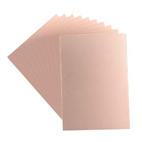 uxcell Double-Sided Copper Clad Laminate PCB Circuit Board, FR4 100x70mm 3.94x2.76 inch, 1.5mm Thickness DIY Prototyping PCB Board, Name Board, 10pcs