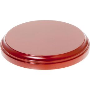 Plymor Fruitwood Round Wood Display Base, 4.5625" W x 4.5625" D x 0.625" H (4" Display Diameter)